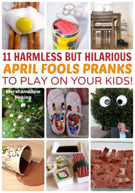 57 April Fools Pranks Parents & Kids Will Love! • B-Inspired Mama ...