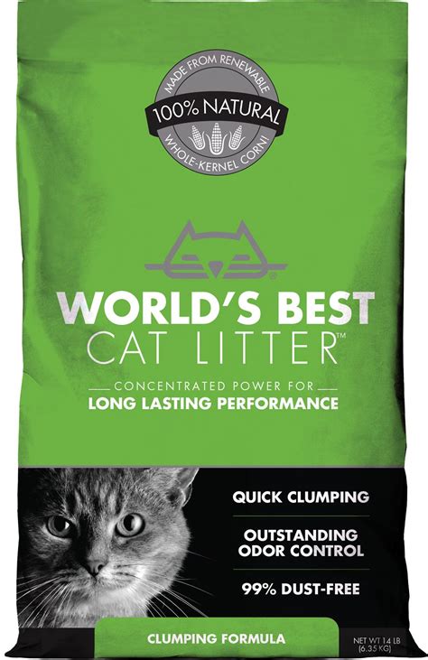 World's Best Cat Litter Clumping Formula, 14-lb bag - Chewy.com | Best cat litter, Cat litter ...