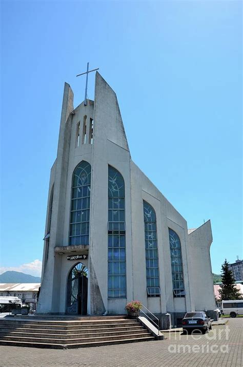 Modern architecture Catholic Church of the Holy Spirit Batumi Adjara Georgia Photograph by Imran ...