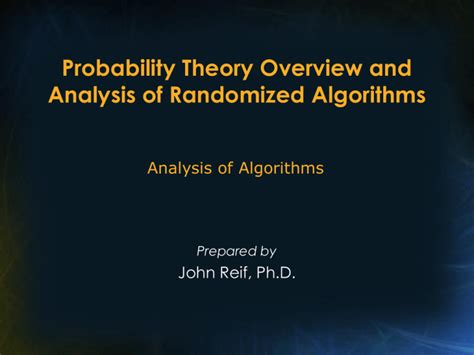 Probability Theory