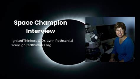 Interview with Dr. Lynn Rothschild -- Astrobiologist at NASA Ames & Professor at Brown ...