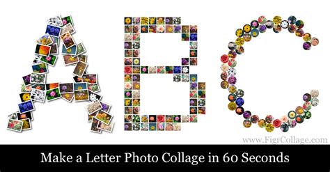 Make a Letter, Alphabet, or Text Photo Collage in 60 Seconds | FigrCollage