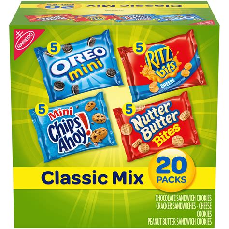 Nabisco Classic Mix Variety Pack, OREO Mini, CHIPS AHOY! Mini, Nutter ...