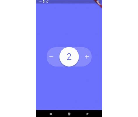 Just an Counter UI using Flutter