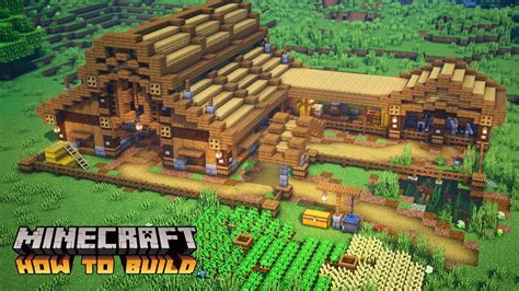 Minecraft: How to Build a Simple Animal Barn - YouTube