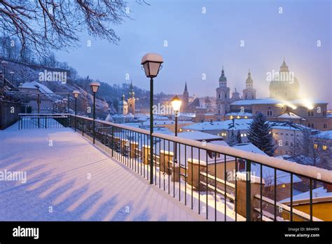 Old town with Dome in winter, Salzburg, Austria Stock Photo - Alamy