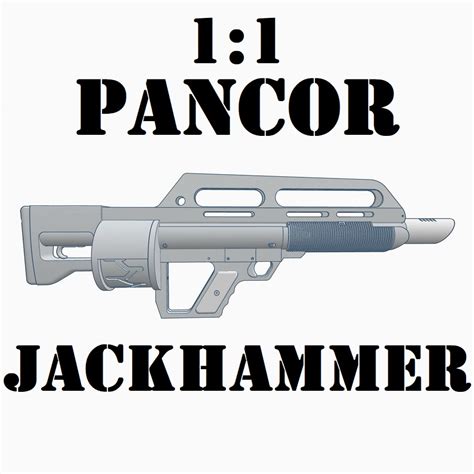 3D file 1:1 Pancor Jackhammer 🔫 ・3D print design to download・Cults