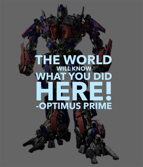 movie character quote • optimus prime // transformers | Movie character quotes, Character quotes ...