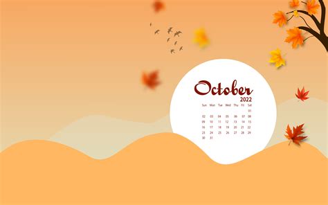 October 2022 Desktop Wallpaper Calendar - CalendarLabs