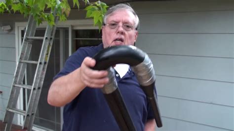 Clean gutters with self-made shop-vac attachment - YouTube