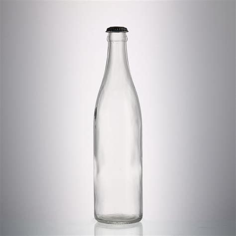 500 ml 16 oz clear Glass Beer Bottles for Home Brewing stainless steel ...