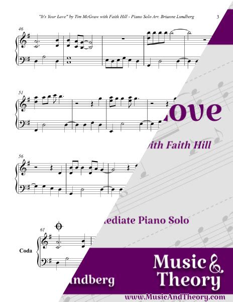 It's Your Love (Tim McGraw) Piano Sheet Music | MusicAndTheory.com