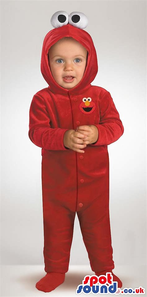 Cute Red Sesame Street Elmo Plush Baby Size Costume - Mascots,Mascots famous characters,Mascots ...