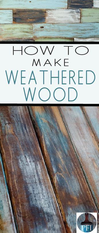 There are several ways to achieve the beautiful weathered wood look ...