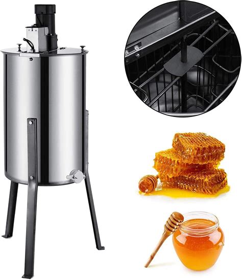 VEVOR 120W Electric Honey Extractor Honeycomb Spinner 2 Frame Bee Crank Honey Extractor ...