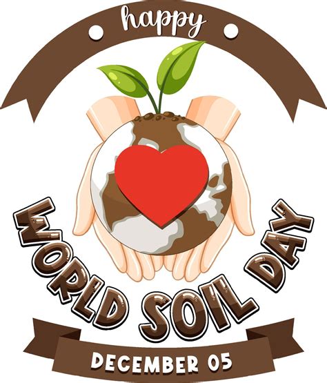 World soil day text for poster and banner design 14073500 Vector Art at ...