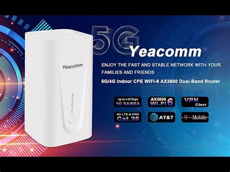 Yeacomm 5G Modem Router with Sim Card Slot : Introduce Features Highlight - YouTube