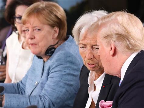 Angela Merkel releases picture of Donald Trump at G7 summit