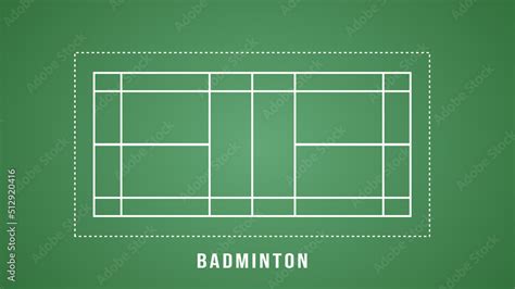 Badminton court indoor, sports wallpaper with copy space , illustration ...