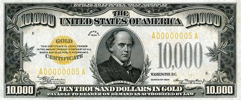 Eisenhower Dollar Set: 10000 Thousand Dollar Bill