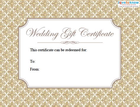 Printable Gift Certificates