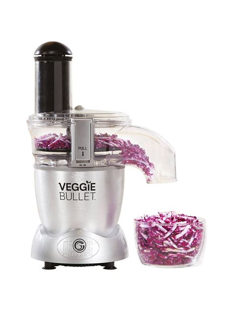 VeggieBullet Electric Spiralizer, Shredder and Slicer, Silver | Veggie ...