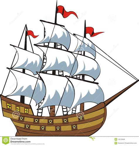 Old sailing ships clipart - Clipground