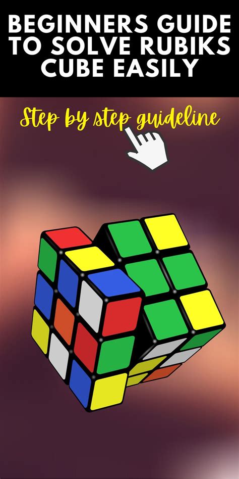 Step By Step Guideline To Solve Rubiks Cube, For Beginner Solving ...