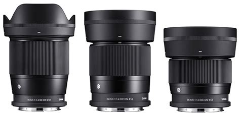 Sigma announced three APS-C lenses for L-mount cameras (Leica CL, TL, TL2): 16mm f/1.4, 30mm f/1 ...