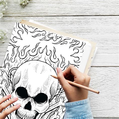 "Skull Coloring Pages: Spooky Fun for All!"