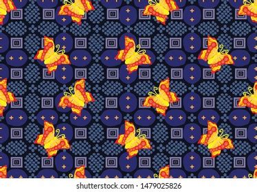 Batik Indonesian Technique Waxresist Dyeing Applied Stock Vector ...