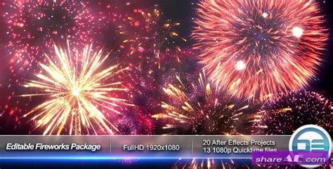 Editable Fireworks Package - After Effects Project (Videohive) » free after effects templates ...