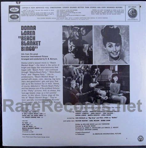 Donna Loren - Beach Blanket Bingo sealed U.S. stereo LP | - Rare Records - Rare Rock, Jazz and R ...