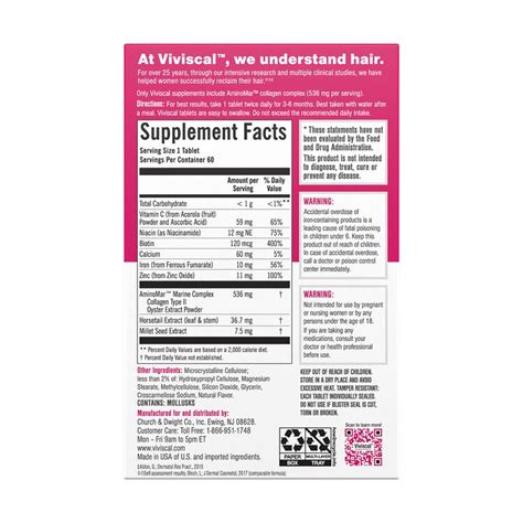 Viviscal Hair Growth Supplement | Vitamin Supplement | Treatments ...