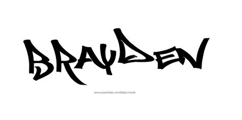 Brayden Name Tattoo Designs