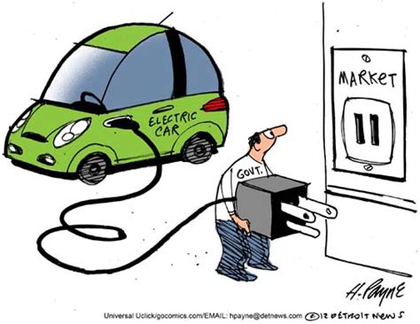 Henry Payne » Editorial Cartoon: Electric Car Market