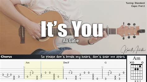 It’s You - Ali Gatie | Fingerstyle Guitar | TAB + Chords + Lyrics - YouTube