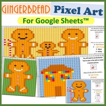 Christmas Pixel Art Mystery Pictures Bundle for Google Sheets™ | TPT