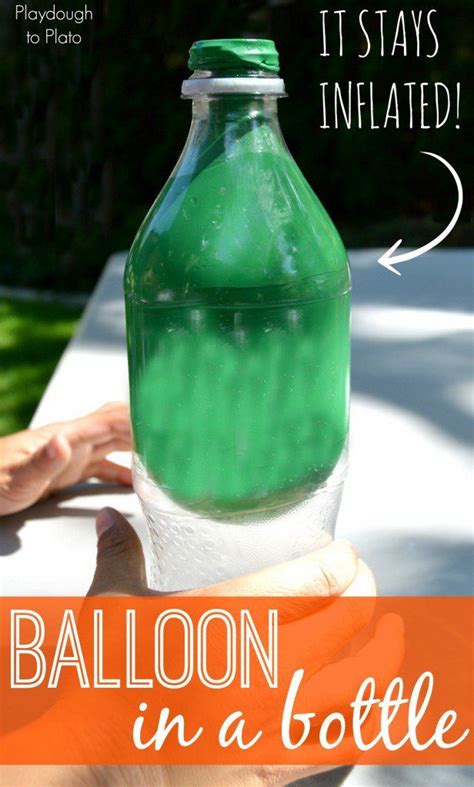 Balloon in a Bottle Science Experiment | Science for kids, Science ...