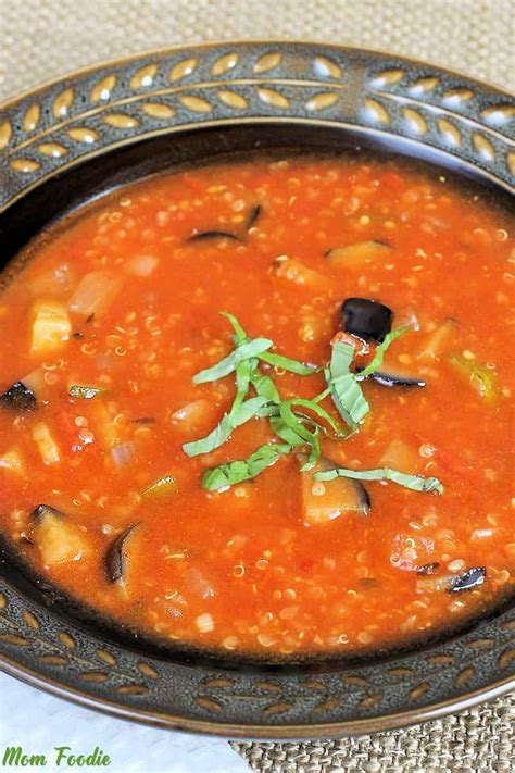 Ratatouille Soup with Quinoa: Low Calorie Soup Recipe