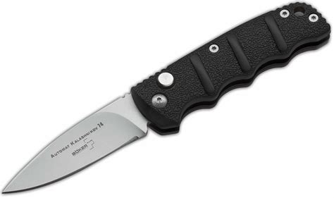 Boker Plus Automat Kalashnikov 74 Black Automatic Knife D2 Satin Plain