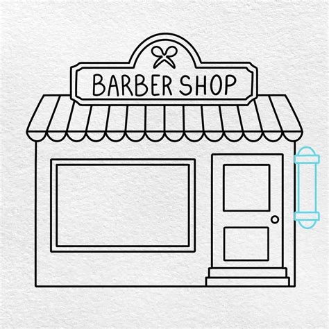 Barbershop Drawing - HelloArtsy