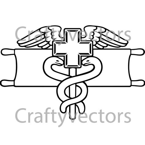 Army Expert Field Medical Badge Vector File SVG - Etsy