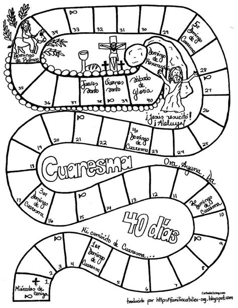 Traducción Caminito de Cuaresma de Catholic Icing | Catequesis, Cuaresma, Manualidades cristianas