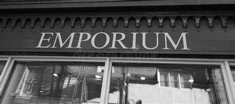 Old Vintage Emporium Sign, Shop Business English a Large Store Selling ...