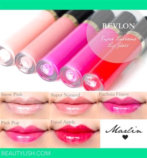 Revlon Super Lustrous Lip Gloss Swatches | Lipgloss swatches, Revlon super lustrous lipgloss ...