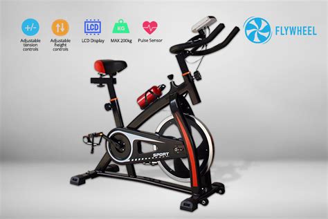 18kg Heavy-Duty Flywheel Exercise Bike - Wowcher