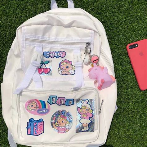 Backpack Stickers Set Keychain Unicorn | Harajuku | Girly bags ...