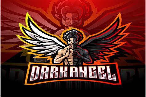 Dark Angel Esport Mascot Logo Graphic by visink.art · Creative Fabrica