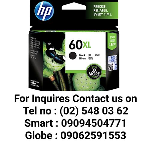 HP 60 Black and 60XL Tricolor Ink Cartridge Pasay - Philippines Buy and ...